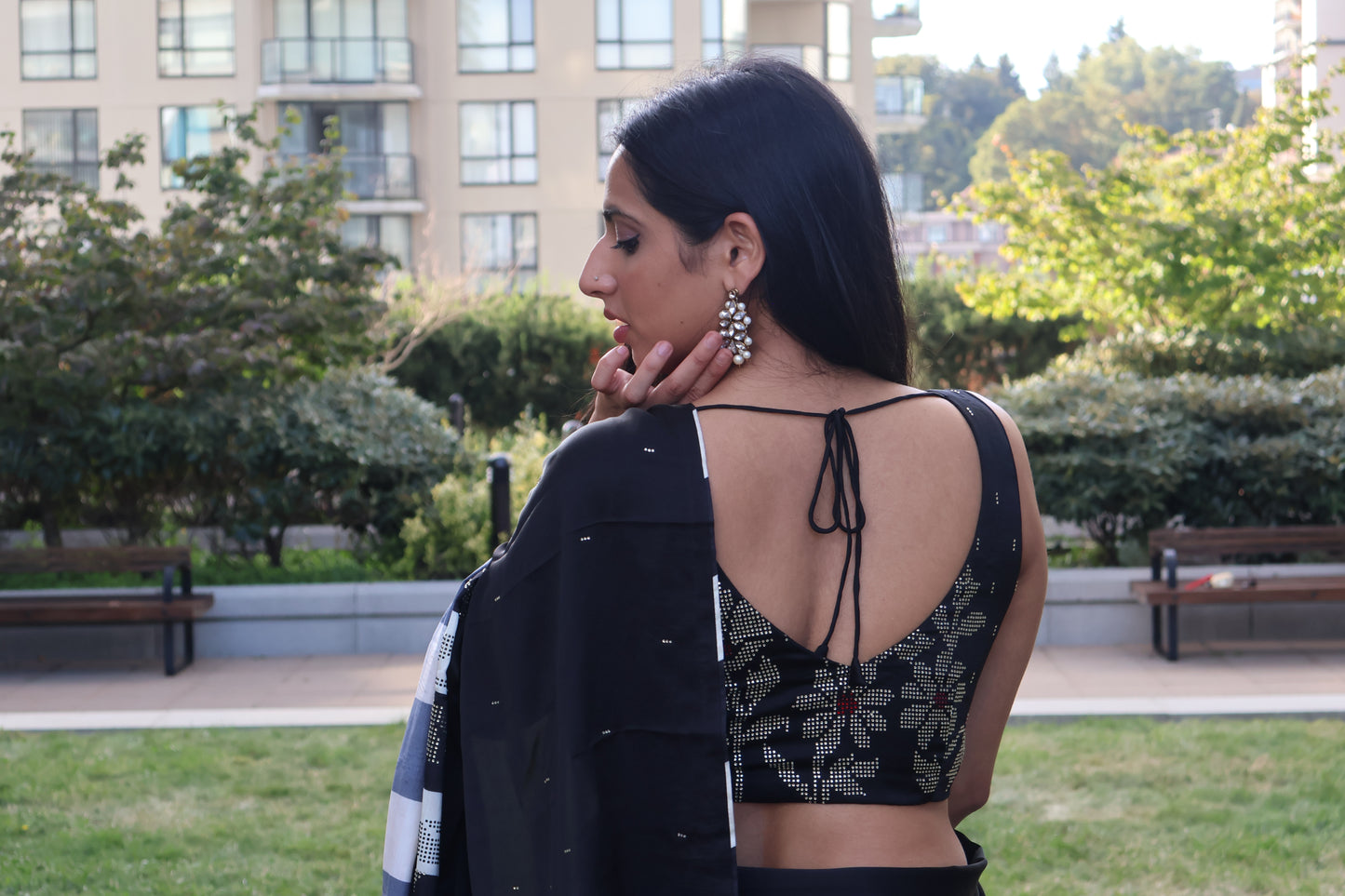 Midnight Pre-Pleated Saree