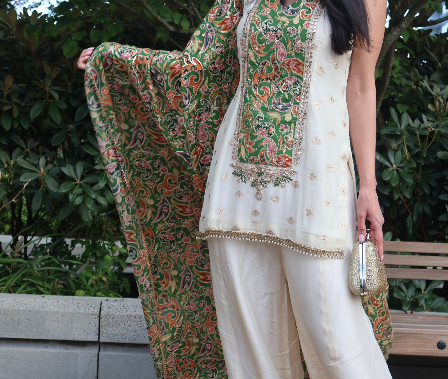 Mehndi Sharara Suit Set