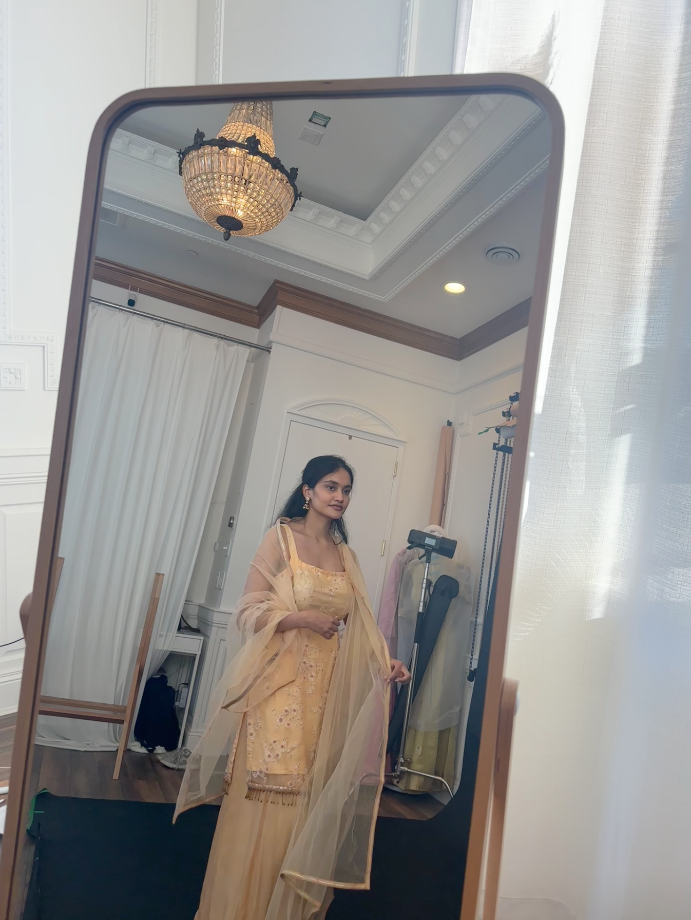 Peach Sharara Suit Set